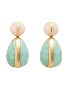 Serene Drop Earrings Ear  in Mint