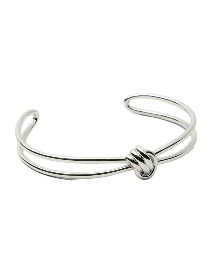 In Knots Cuff Bracelet Wrist  in Silver image 1