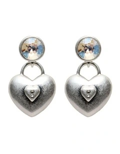 Love Bound Drop Earrings Ear  in Silver