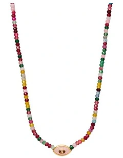 Oracle Necklace Neck in Fuchsia
