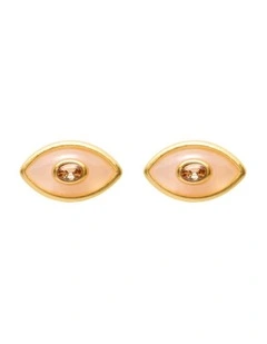 Oracle Stud Earrings Ear  in Fuchsia