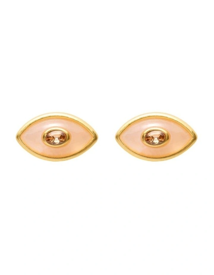 Oracle Stud Earrings Ear in Fuchsia image 1