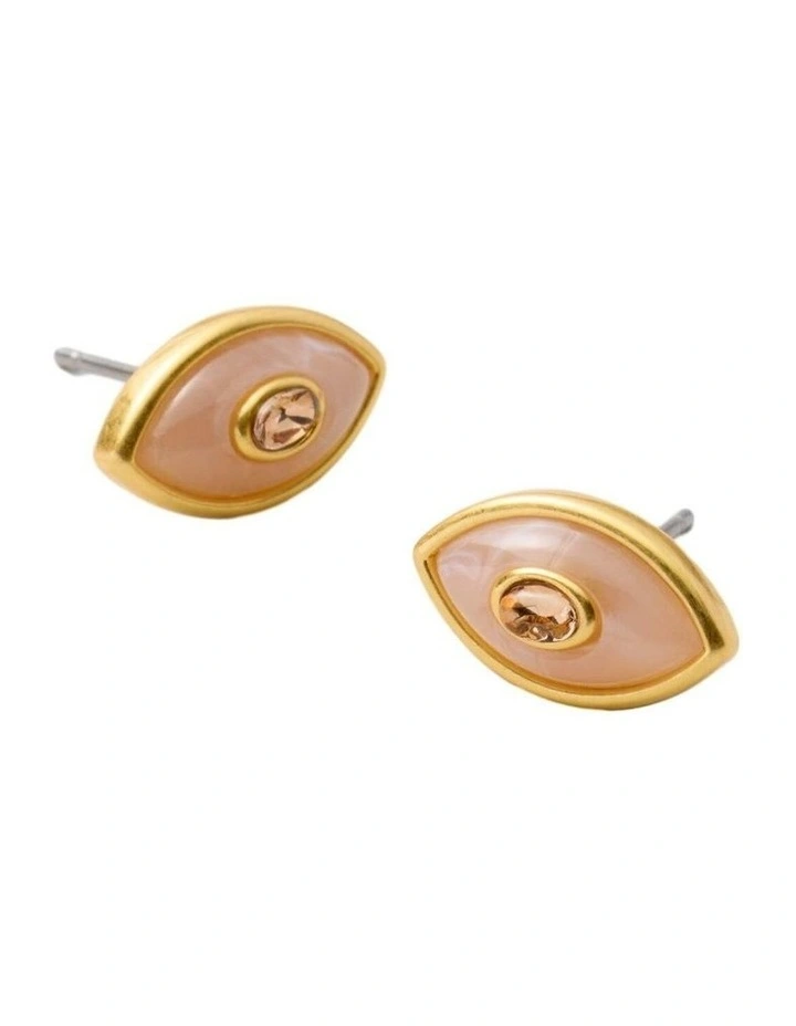 Oracle Stud Earrings Ear in Fuchsia image 3