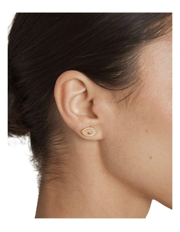 Oracle Stud Earrings Ear in Fuchsia image 4