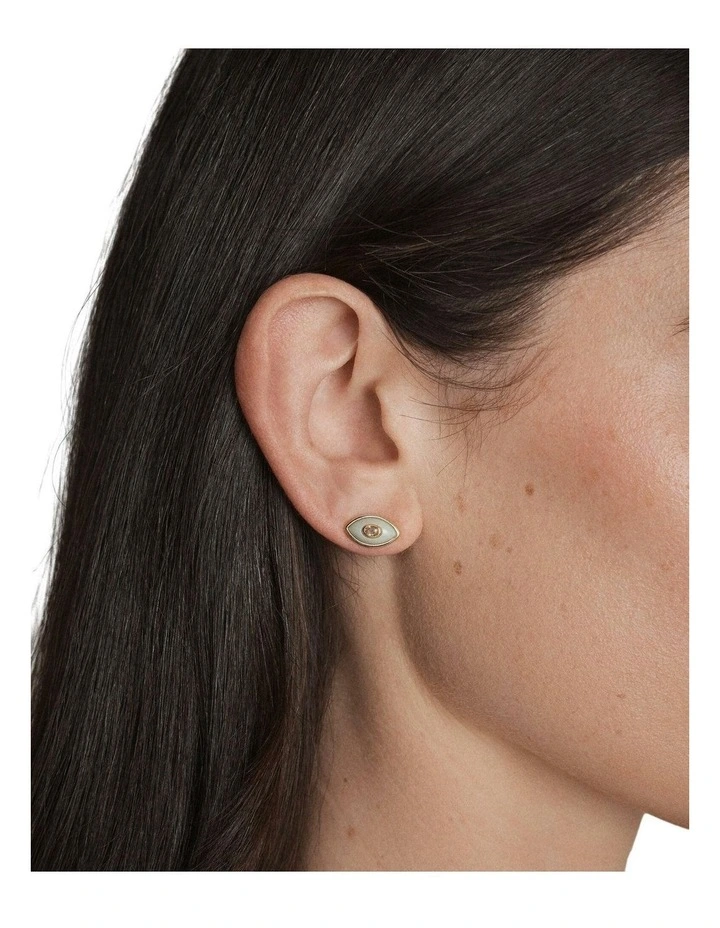 Oracle Stud Earrings Ear in Mint image 4