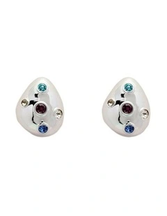 Lumina Stud Earrings Ear  in Silver