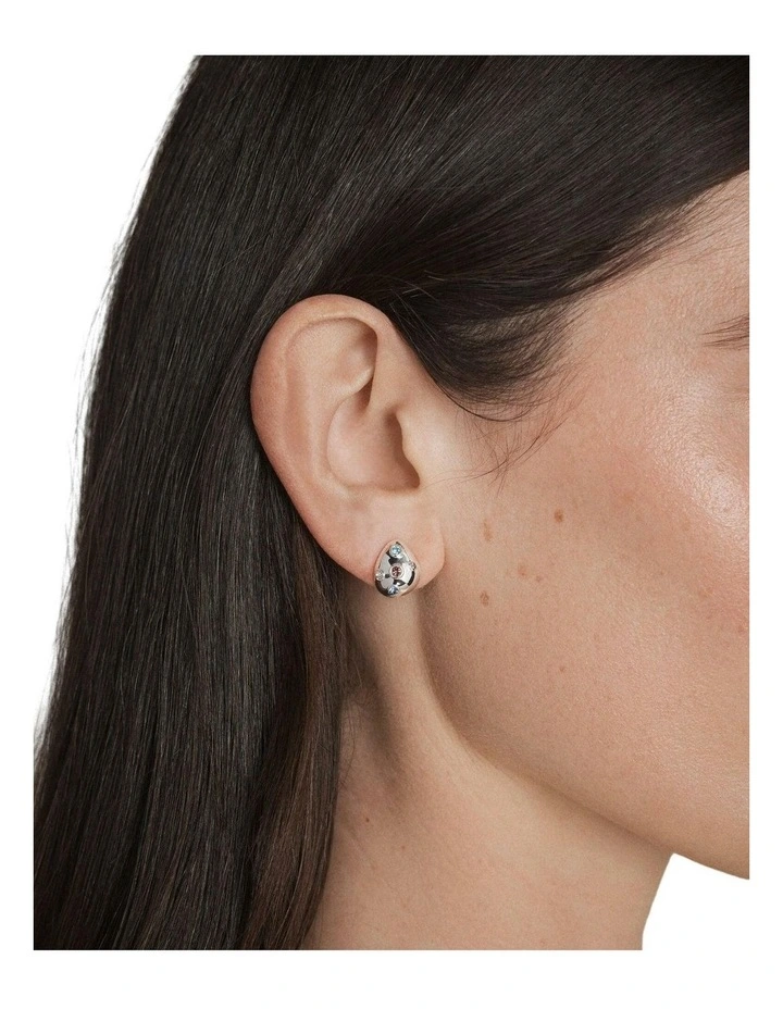 Lumina Stud Earrings Ear  in Silver image 4