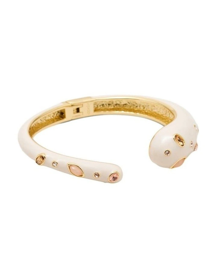 Lumina Cuff Bangle Wrist in Off White image 1