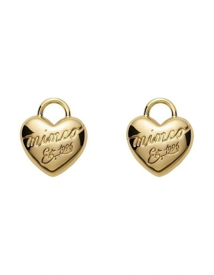 Love Bound Stud Earrings Ear in Gold image 1