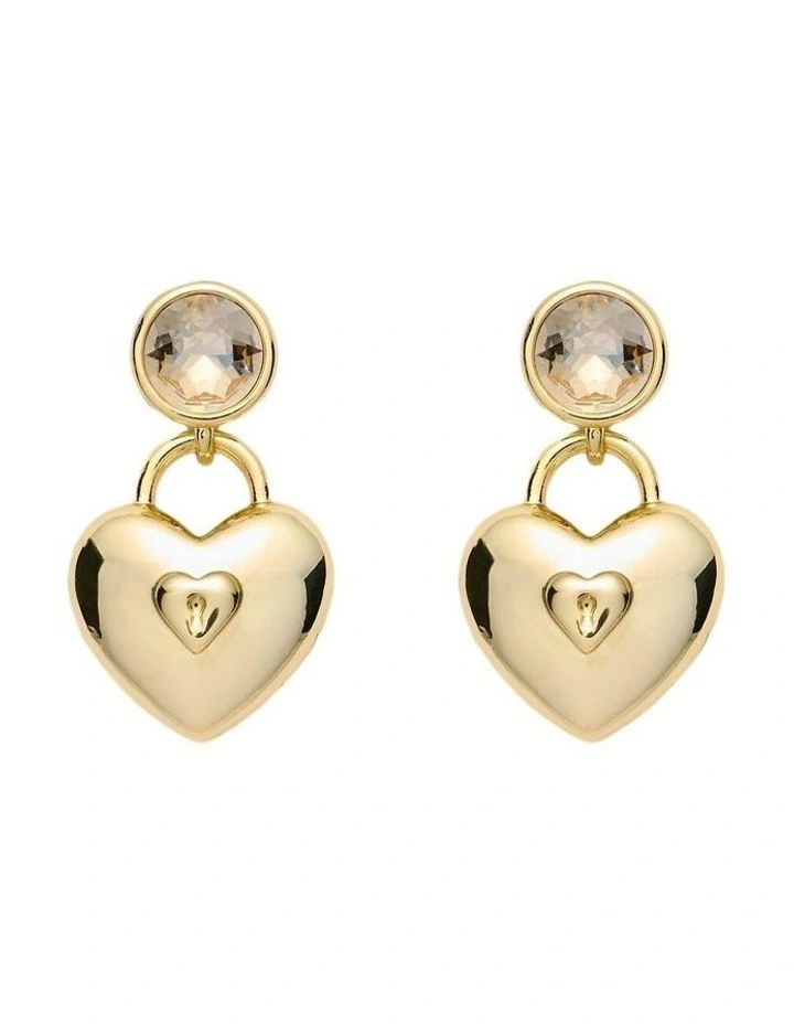 Love Bound Drop Earrings Ear in Gold image 1