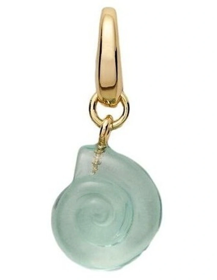 Nautilus Shell Charm Neck in Mint image 1