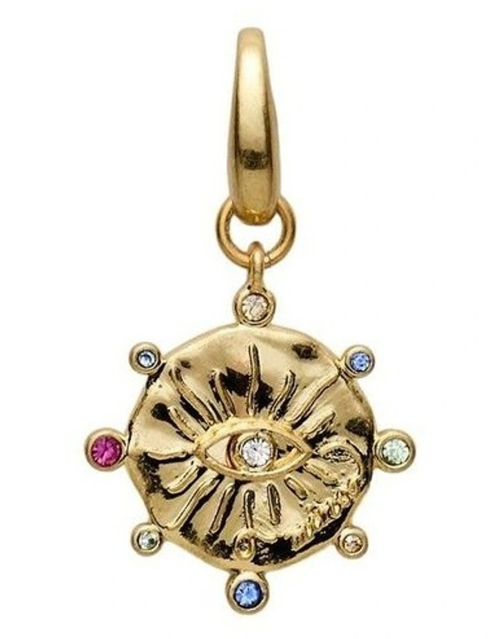 Oracle Coin Charm Neck in Gold image 1