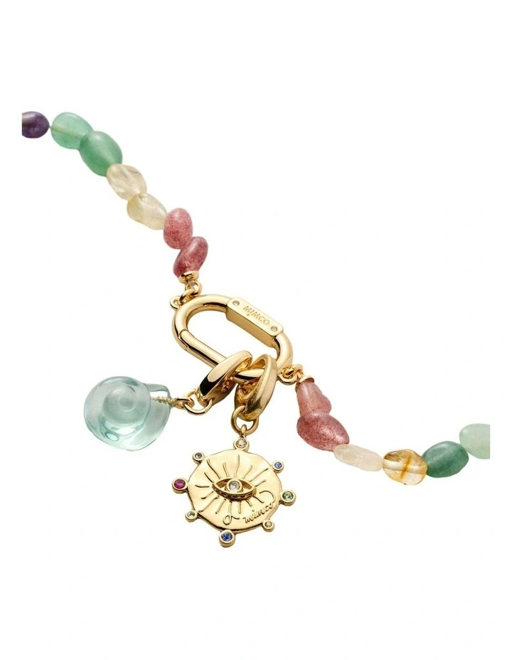 Oracle Coin Charm Neck in Gold image 2