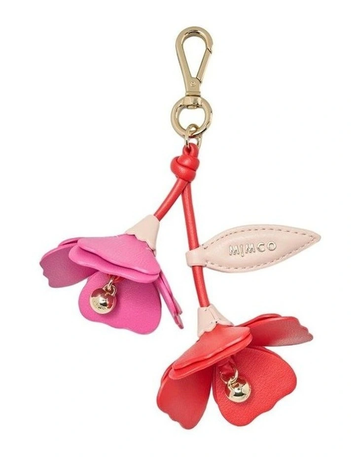 Flower Charm Pouch in Fuchsia image 1