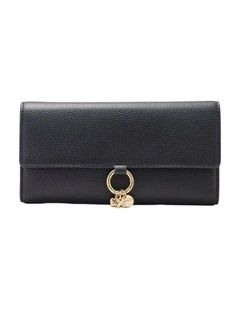 Charm Large Wallet Large Wallet  in Black