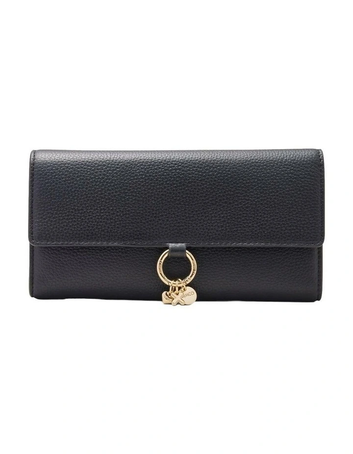 Charm Large Wallet Large Wallet in Black image 1