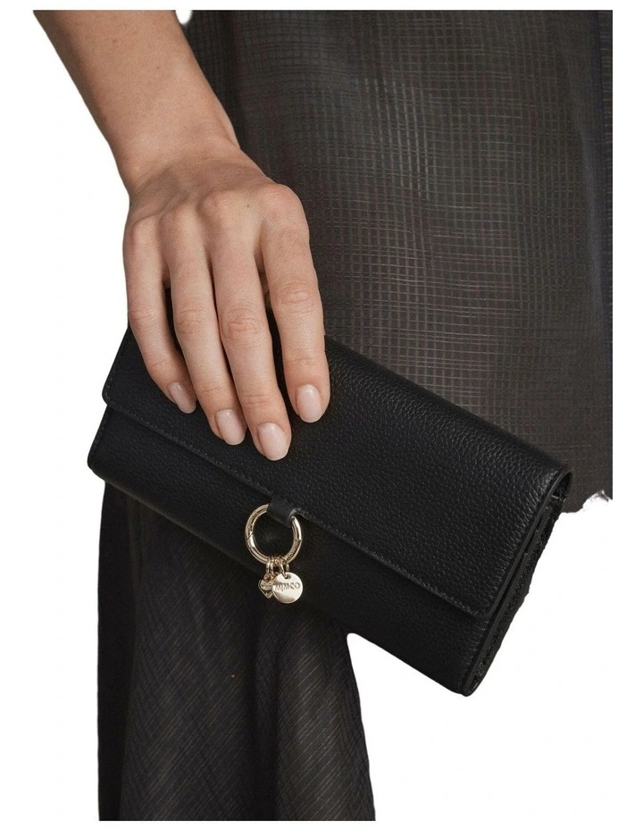 Charm Large Wallet Large Wallet in Black image 5