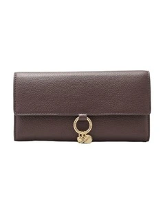 Charm Large Wallet Large Wallet  in Chocolate