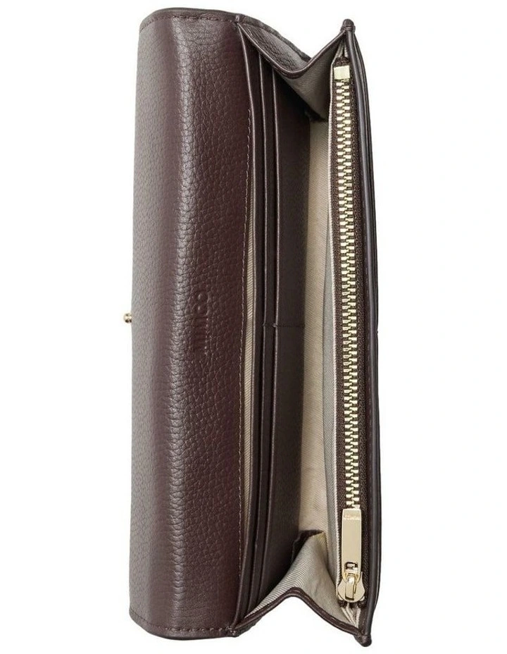 Charm Large Wallet Large Wallet in Chocolate image 3