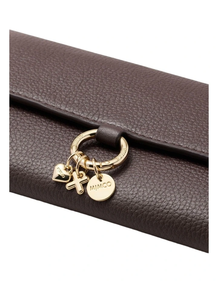 Charm Large Wallet Large Wallet in Chocolate image 4