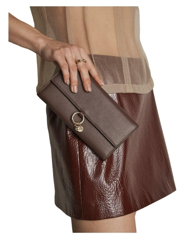 Charm Large Wallet Large Wallet in Chocolate image 5