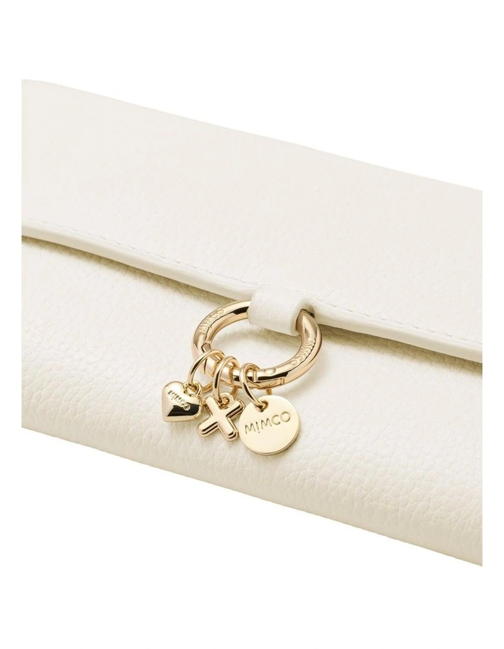 Charm Large Wallet Large Wallet in Off White image 4