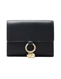 Charm Medium Wallet Large Wallet  in Black