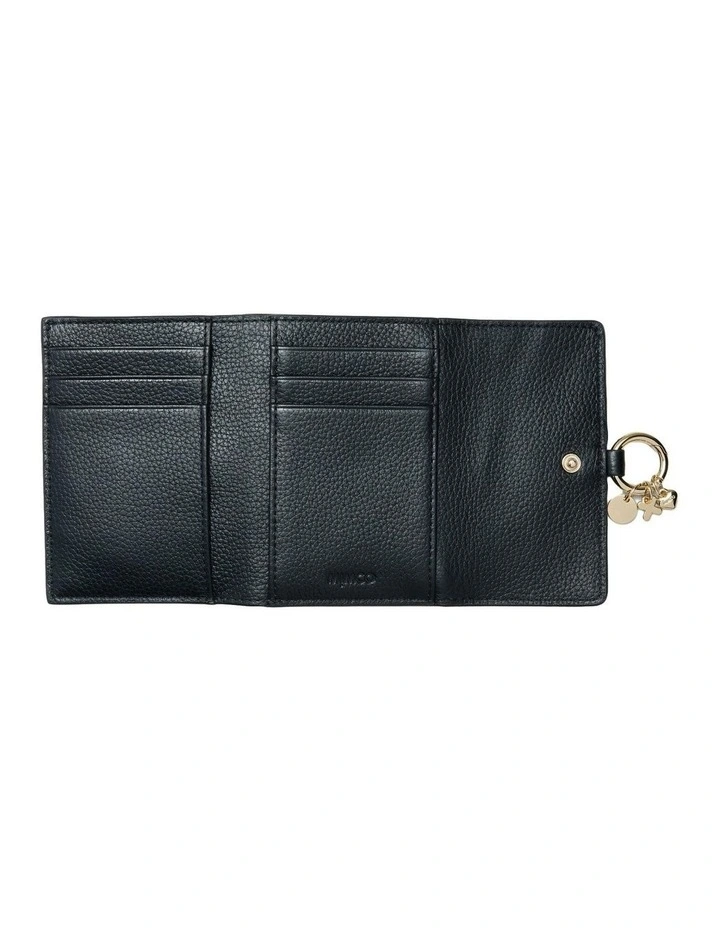 Charm Medium Wallet Large Wallet in Black image 3