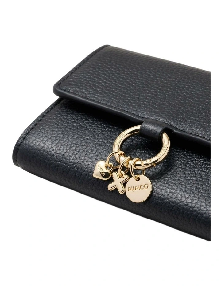 Charm Medium Wallet Large Wallet in Black image 4