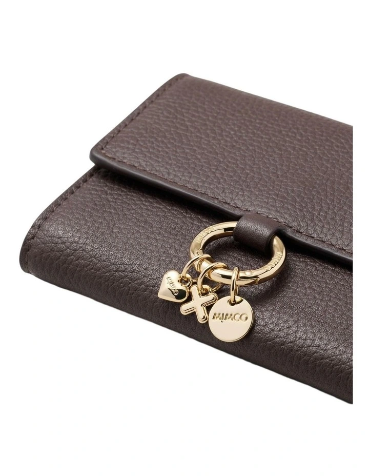 Charm Medium Wallet Large Wallet in Chocolate image 4