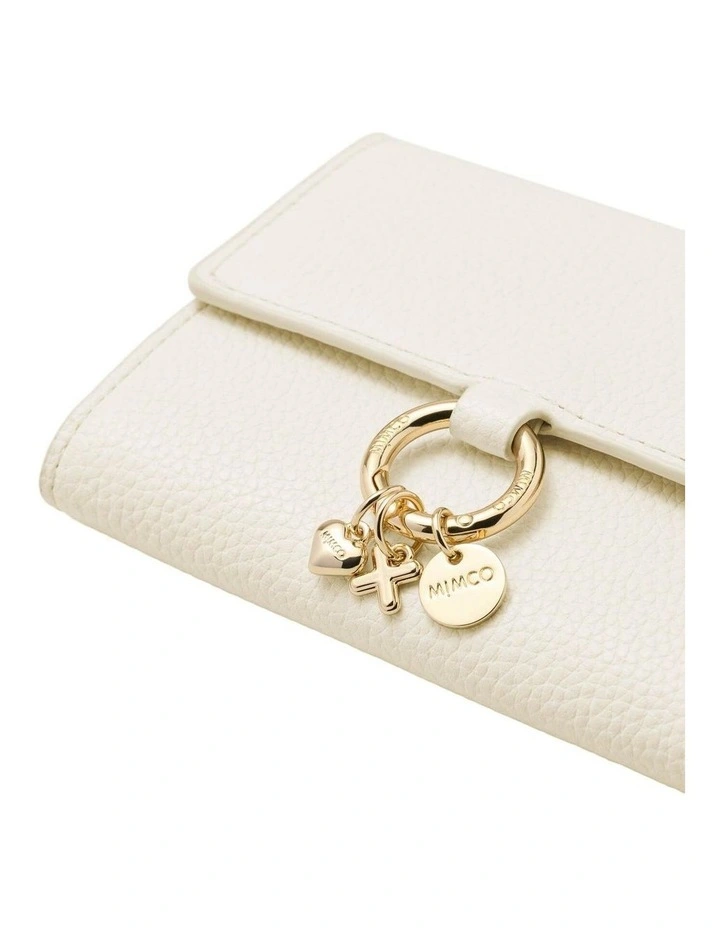 Charm Medium Wallet Large Wallet in Off White image 4
