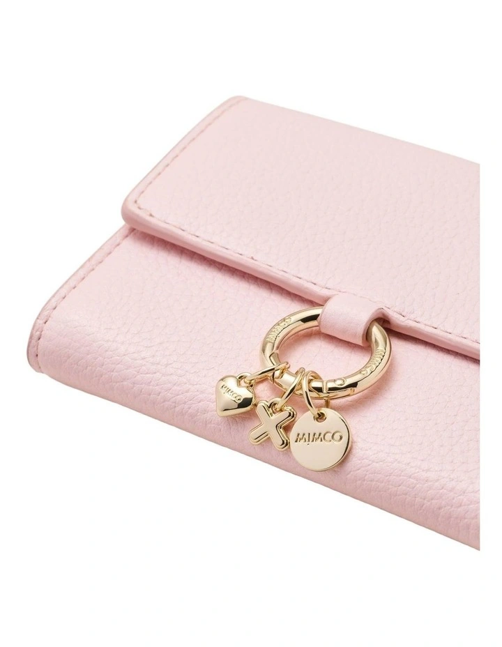 Charm Medium Wallet Large Wallet  in Pink Mist image 4