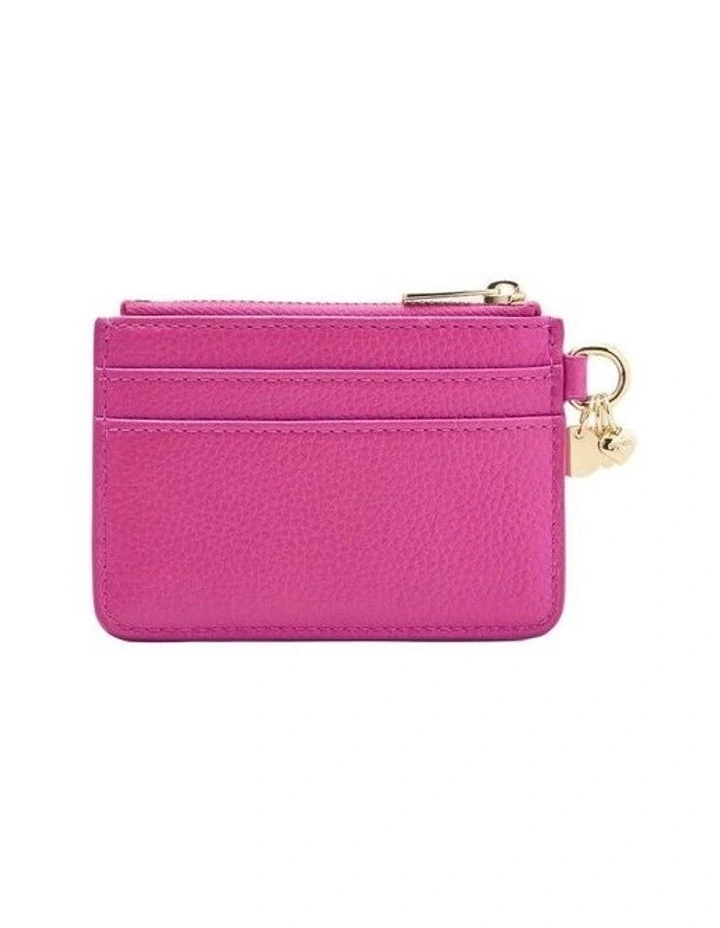 Charm Compact Coin Purse Large Wallet in Fuchsia image 2