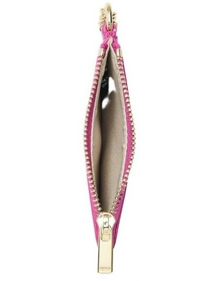 Charm Compact Coin Purse Large Wallet in Fuchsia image 3