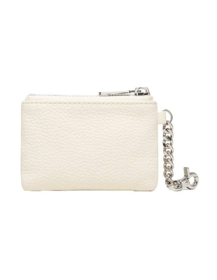 Classic Stud Coin Purse Pouch  in Off White image 2