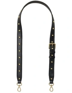 Studded Crossbody Bag Strap Pouch  in Black