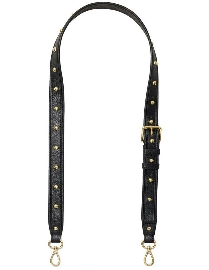 Studded Crossbody Bag Strap Pouch  in Black image 1