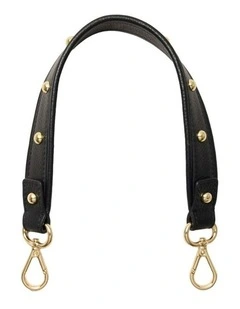 Studded Shoulder Bag Strap Pouch  in Black