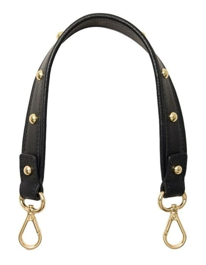 Studded Shoulder Bag Strap Pouch in Black image 1