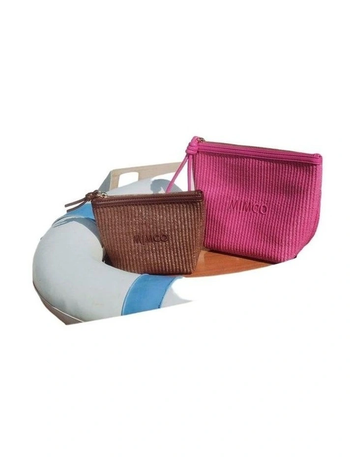 Duo Cosmetic Case Pouch  in Fuchsia image 2