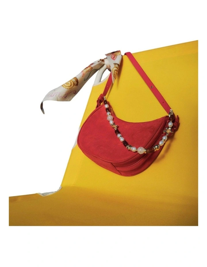 Oleander Bag Strap Pouch in Light Gold image 2