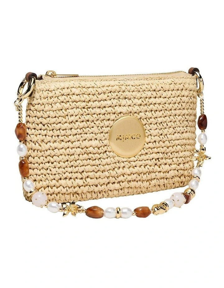 Oleander Bag Strap Pouch in Light Gold image 4