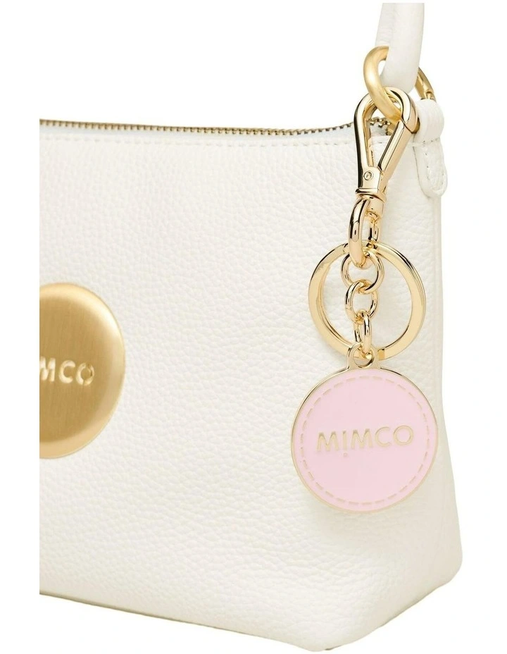 Button Keyring Pouch  in Pink image 2