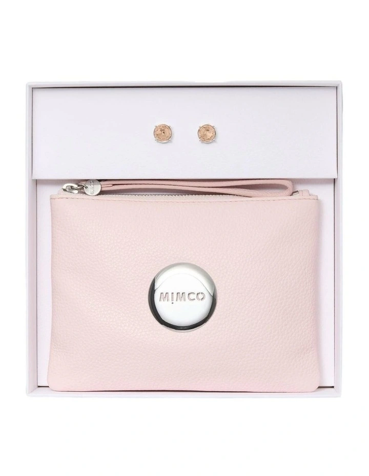 Mimco Pouch Gift Set Umbrellas & Gifting in Pink Mist image 1