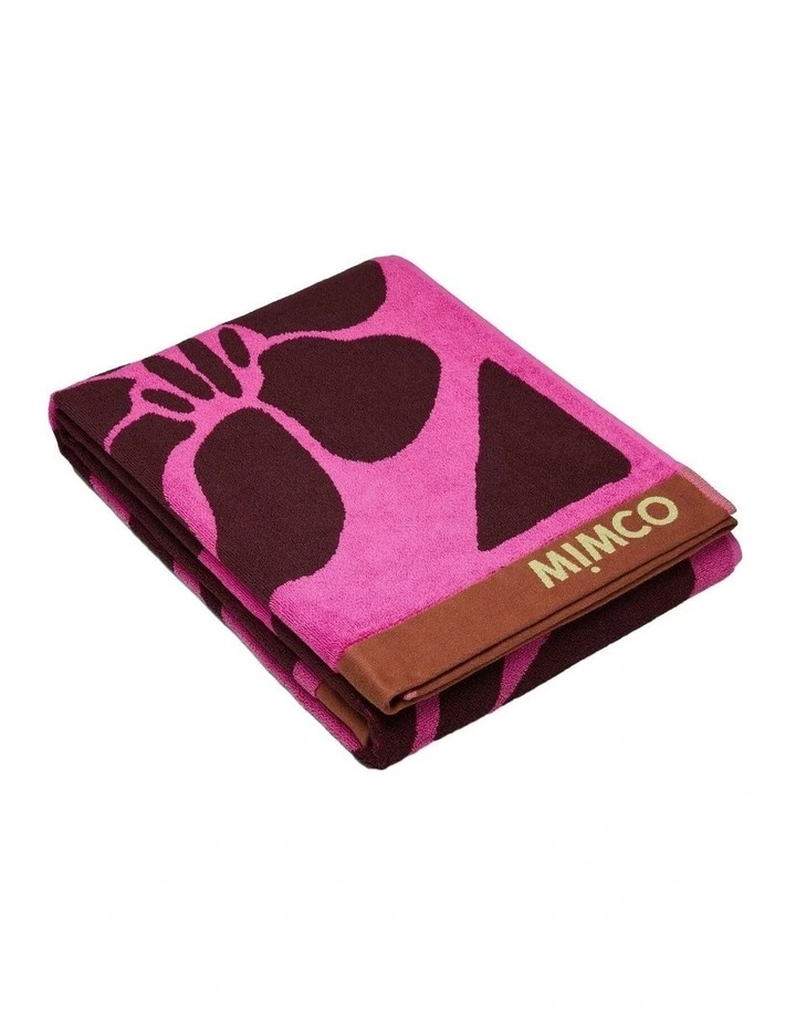 Isla Beach Towel Umbrellas & Gifting in Fuchsia image 1
