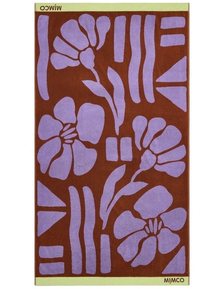 Isla Beach Towel Umbrellas & Gifting in Lilac Multi image 2