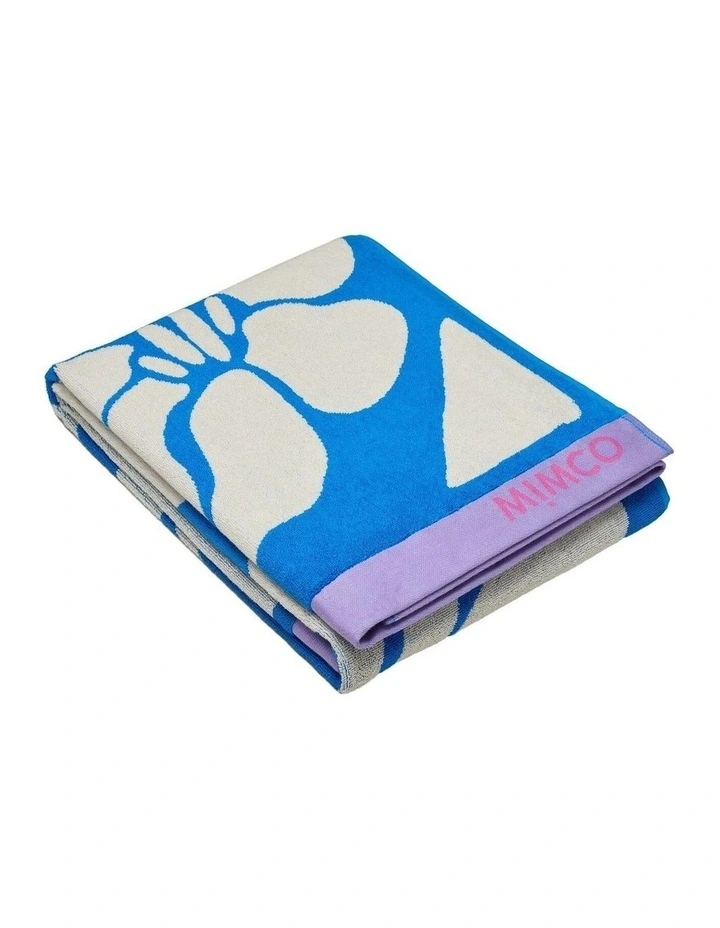 Isla Beach Towel Umbrellas & Gifting in Azure Blue image 1