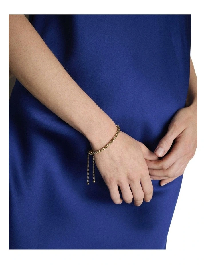 Dazzle Bracelet And Encanto Studs In A Gift Box Umbrellas & Gifting in Gold image 4