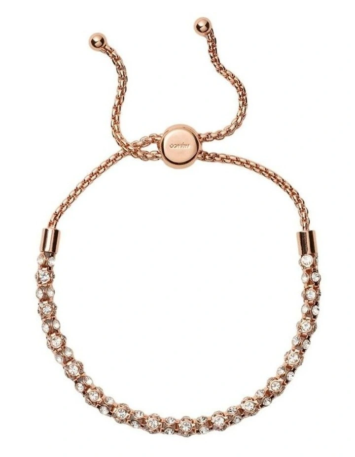 Dazzle Bracelet And Encanto Studs In A Gift Box Umbrellas & Gifting in Rose Gold image 5
