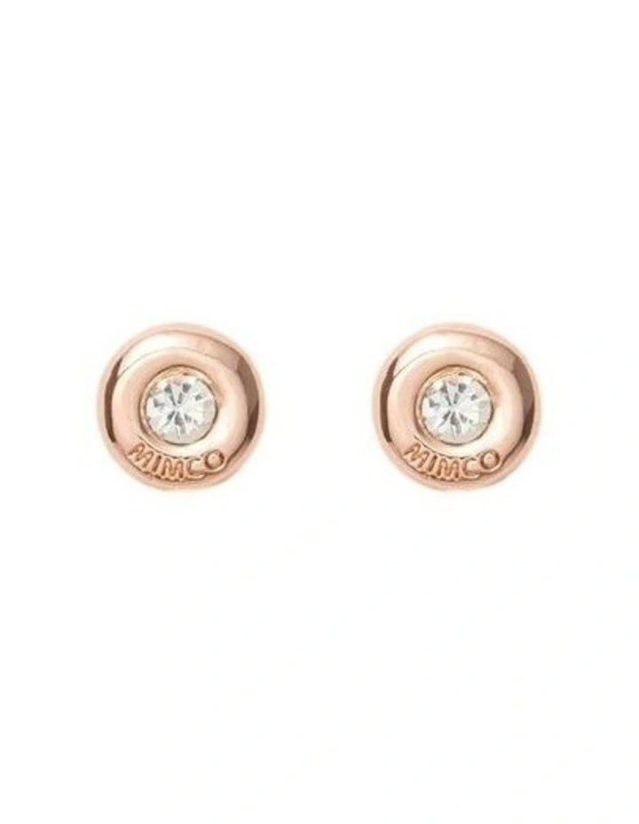 Icon Studs In A Gift Box Umbrellas & Gifting in Rose Gold image 3
